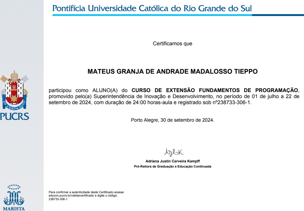 Certificação 12